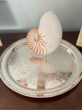 The Sheffield Silver Company Vintage Silverplate Round Serving Tray